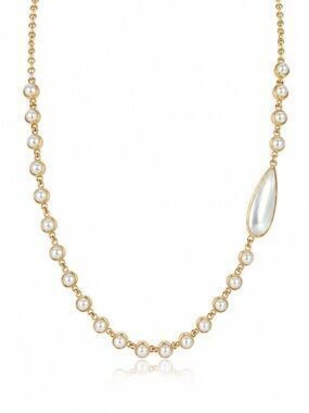 Classic Gold Pearl Necklace
